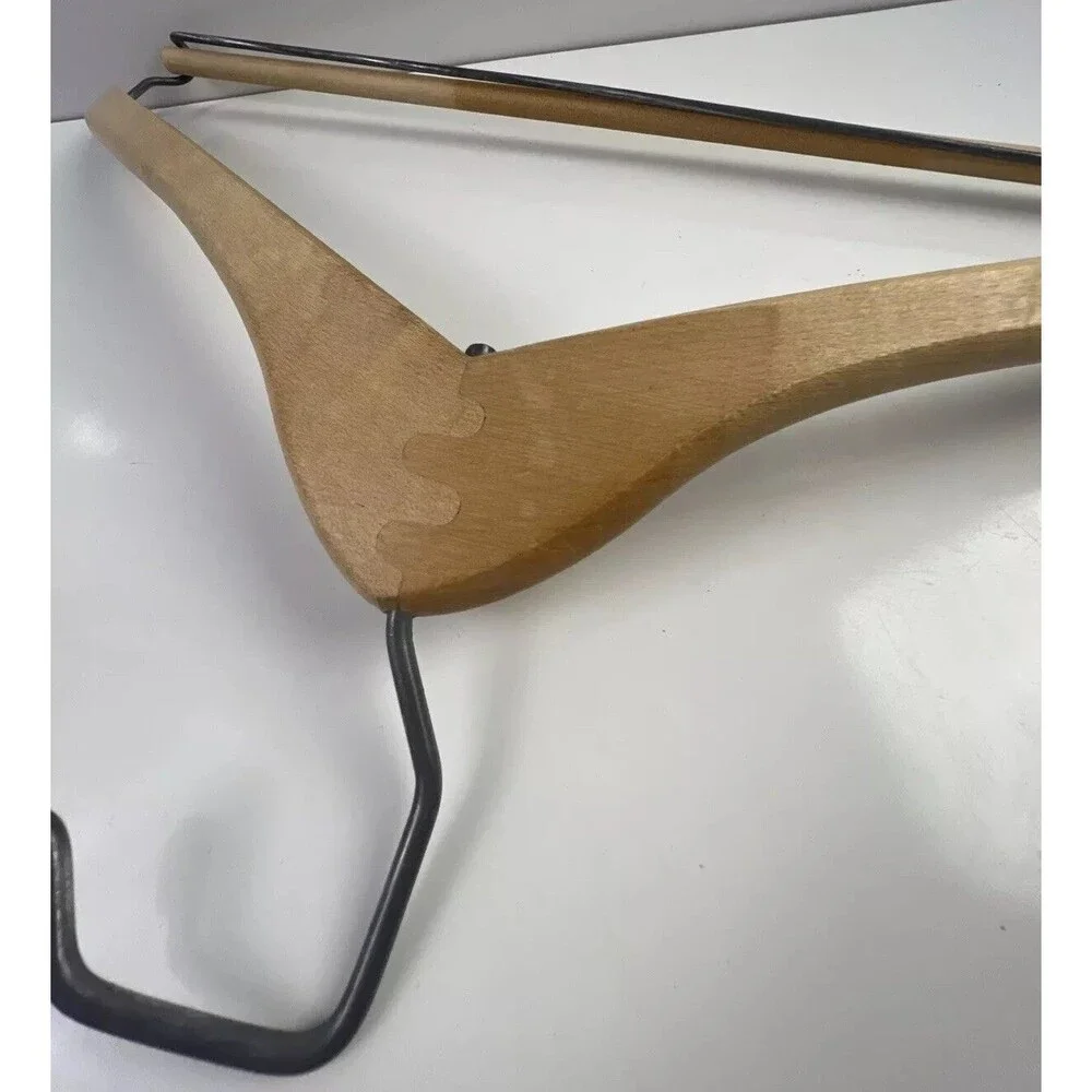 Wood Hangers Mixed Lot of 3 Vintage Jacket/Pant/Dress